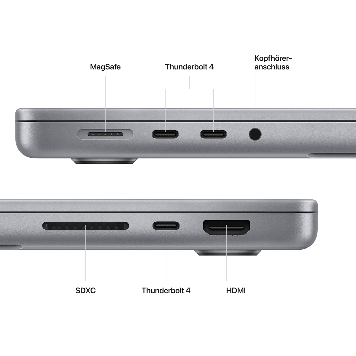 Bild von Apple MacBook Pro 14“ 2023,Apple M2 Pro,10-Core,16-Core GPU,grau