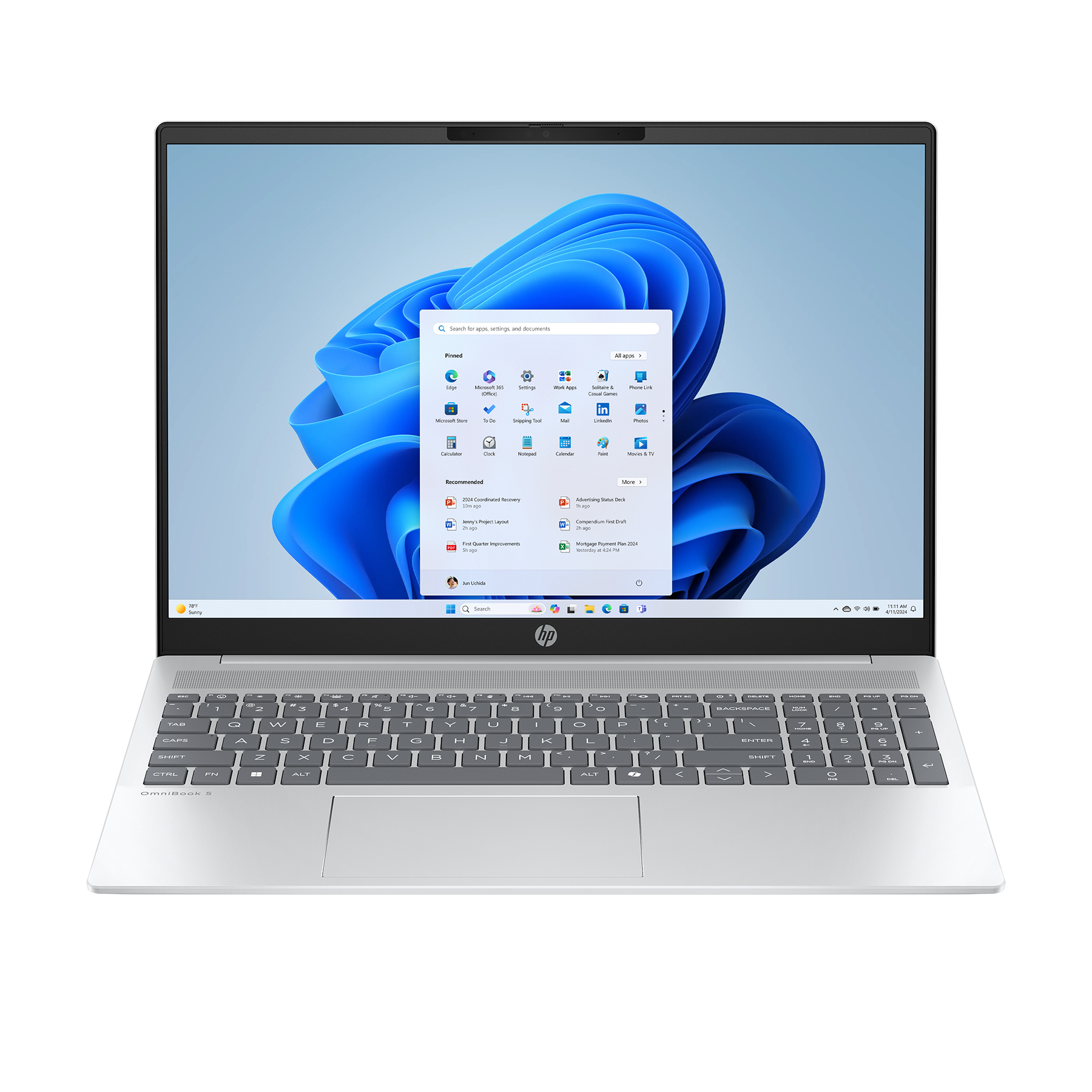 Bild von HP OmniBook 5 16-ag1173ng 16" 2K IPS, AMD Ryzen AI 7 350, 16GB RAM, 512GB SSD, Windows 11