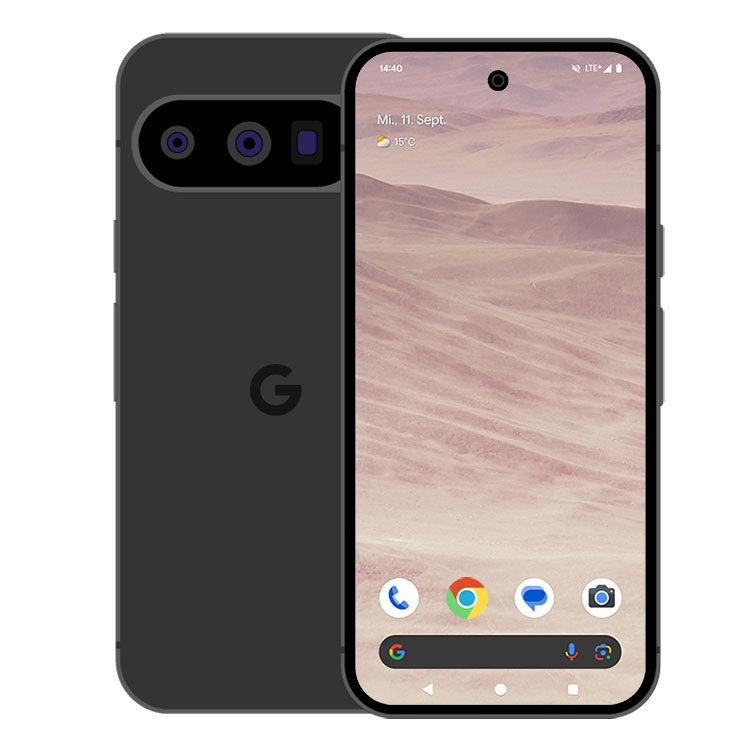 Bild von Google Pixel 9 Pro 128GB Obsidian 16,1cm (6,3") LTPO-OLED Display, Android 14 / Pixel UI, 50MP Triple-Kamera