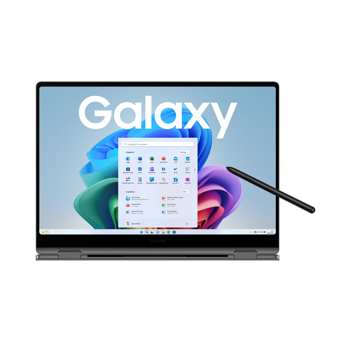 Bild von SAMSUNG Galaxy Book5 Pro 360 16 Zoll Intel Core Ultra 7 256V 16GB 1000GB W11 Moonstone Gray