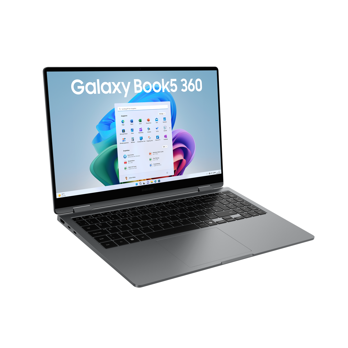 Bild von SAMSUNG Galaxy Book5 360 15,6 Zoll Intel Core Ultra 7 256V 16GB 1000GB W11 Moonstone Gray