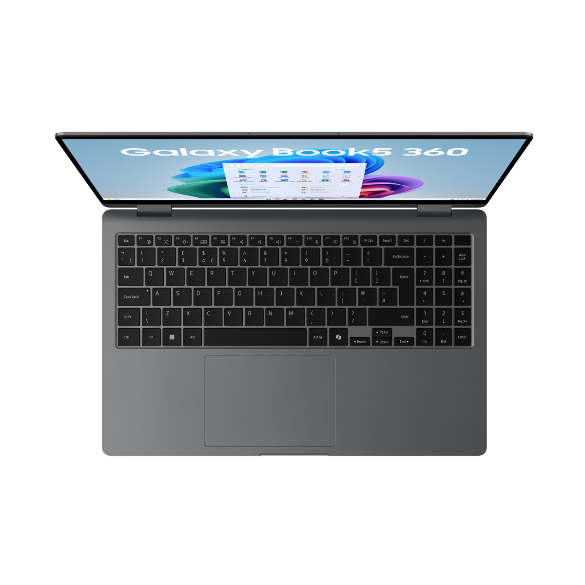 Bild von SAMSUNG Galaxy Book5 360 15,6 Zoll Intel Core Ultra 7 256V 16GB 1000GB W11 Moonstone Gray