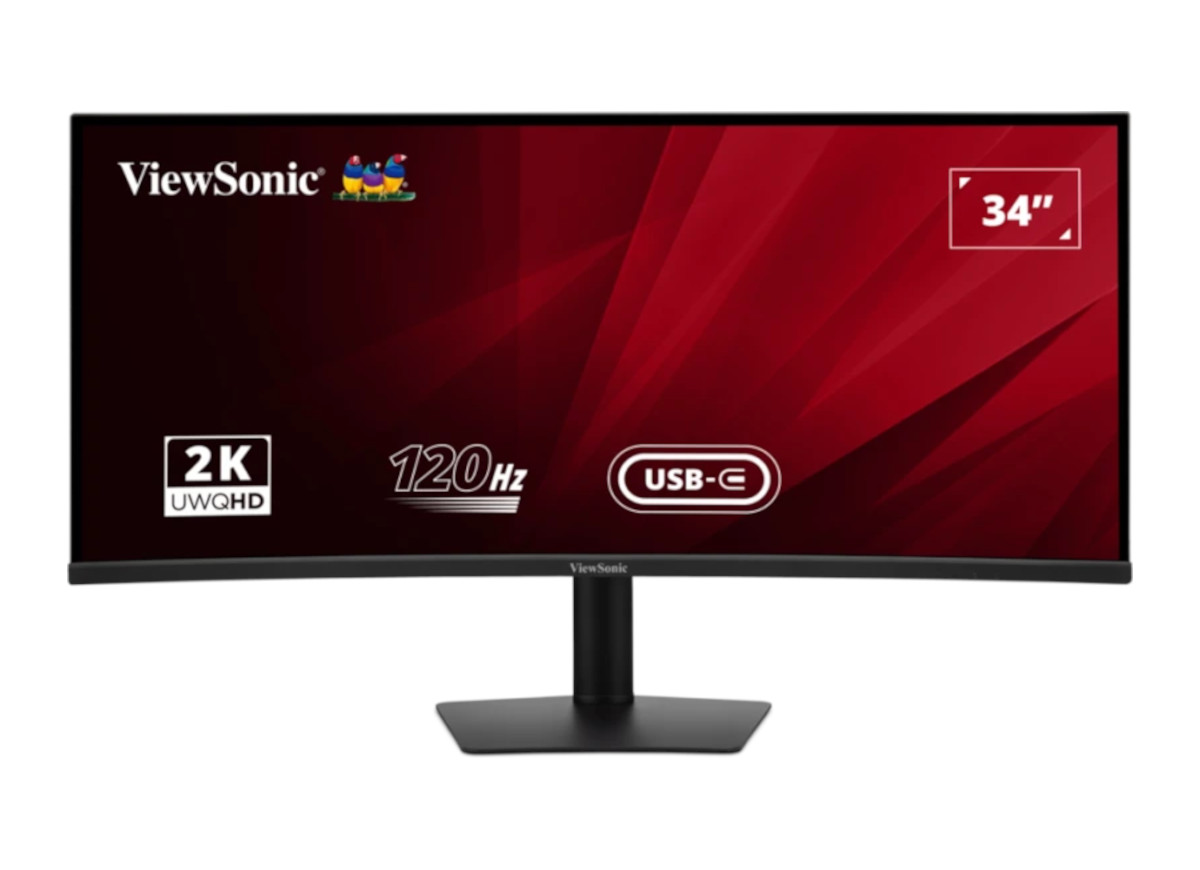 Bild von ViewSonic VA3420C-Office Curved Monitor - UWQHD , 120Hz Höhenverstellung, Power Delivery 96 Watt