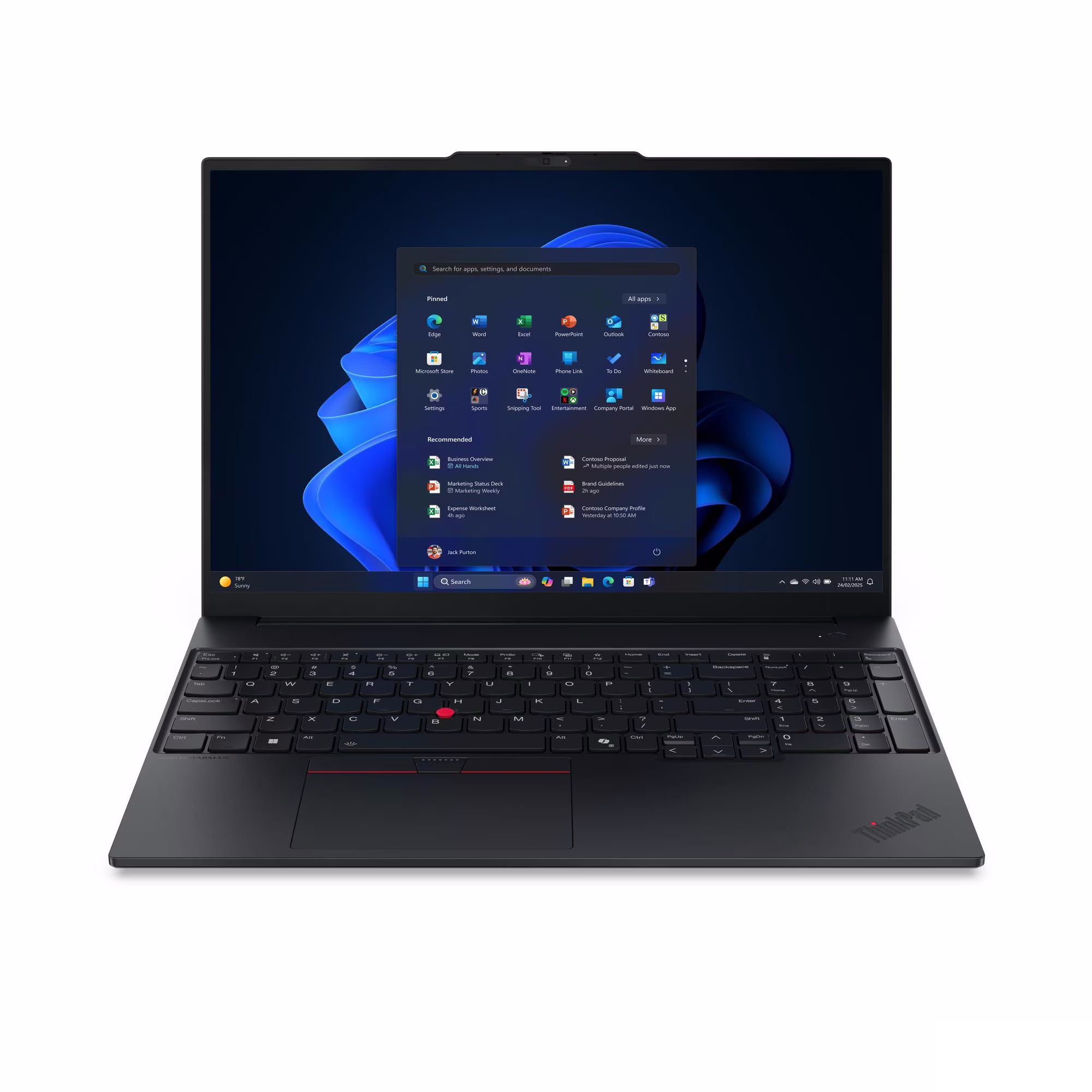 Bild von Lenovo ThinkPad E16 Gen3 - 21ST001TGE 16" WUXGA, AMD Ryzen 7 - 250, 16GB RAM, 512GB SSD, Windows 11 Pro