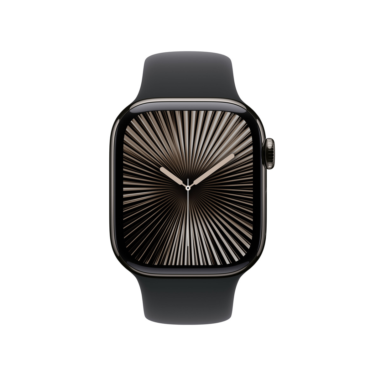 Bild von Apple Watch S10 Schiefer Titanium Sport Band Schwarz - M/L GPS + Cellular 42mm MWXH3QF/A 2024