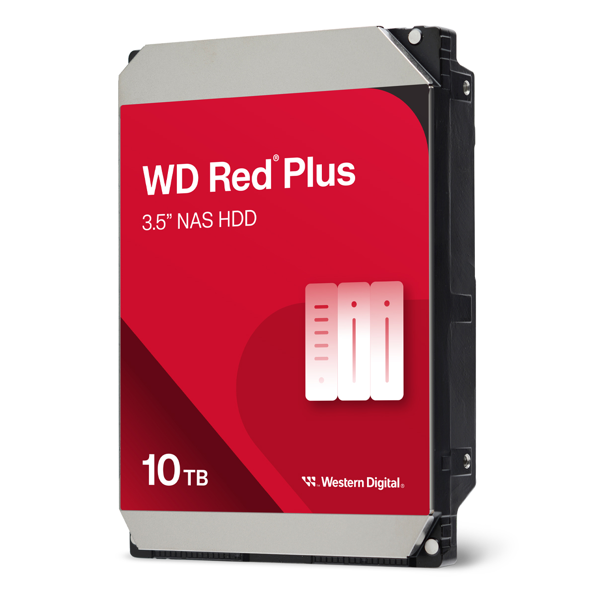 Bild von Western Digital WD Red Plus 10TB 512MB 3.5 Zoll SATA Interne NAS Festplatte (CMR)