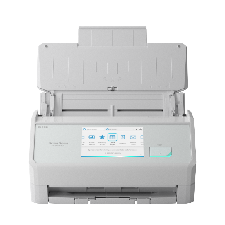 Bild von Ricoh ScanSnap ix 2500 weiß Dokumentenscanner A4, 600 x 600 dpi, USB, WLAN, Duplex, ADF, 5-Zoll-Farb-IPS-Touchscreen