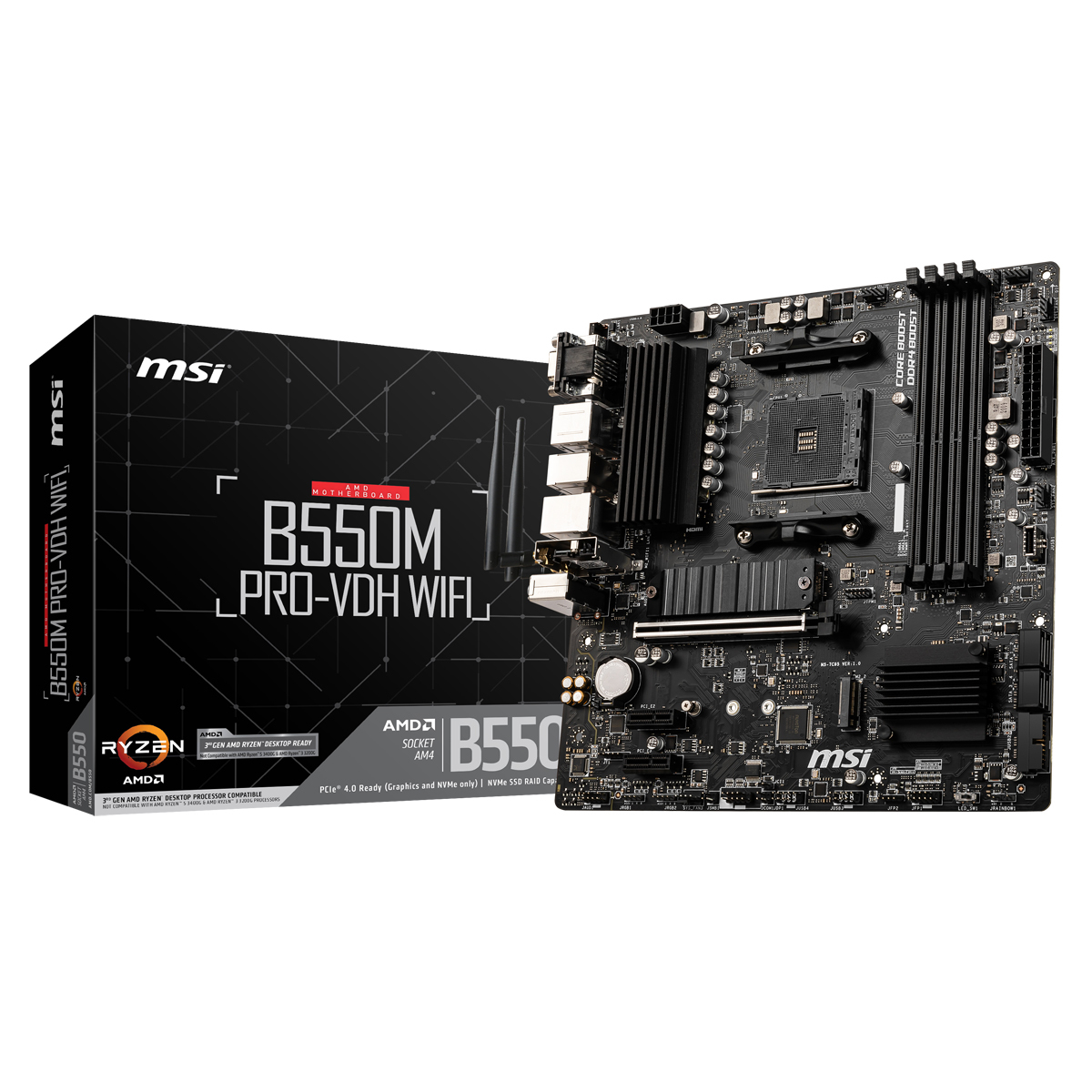 Bild von MSI B550M Pro-VDH WIFI Mainboard Sockel AM4