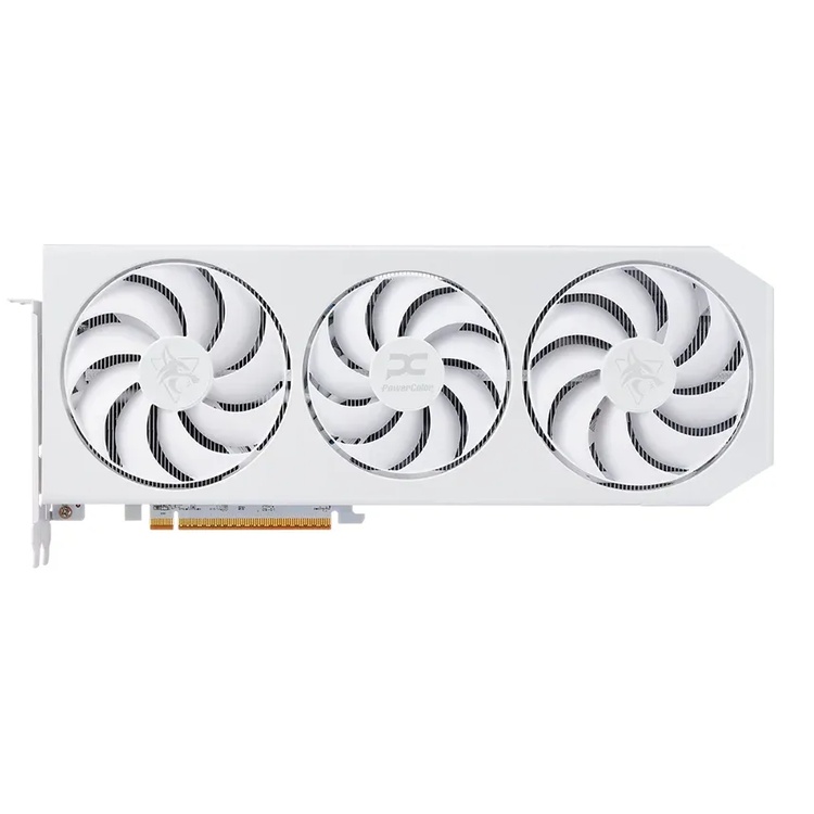 Bild von PowerColor Radeon RX 9070 XT OC Hellhound Spectral White - 16GB GDDR6, 1x HDMI, 3x DP