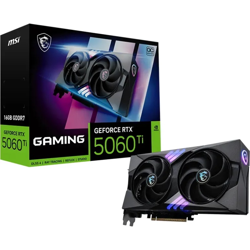 Bild von MSI GeForce RTX 5060 Ti 16G GAMING OC - 16GB GDDR7, HDMI, 3x DP