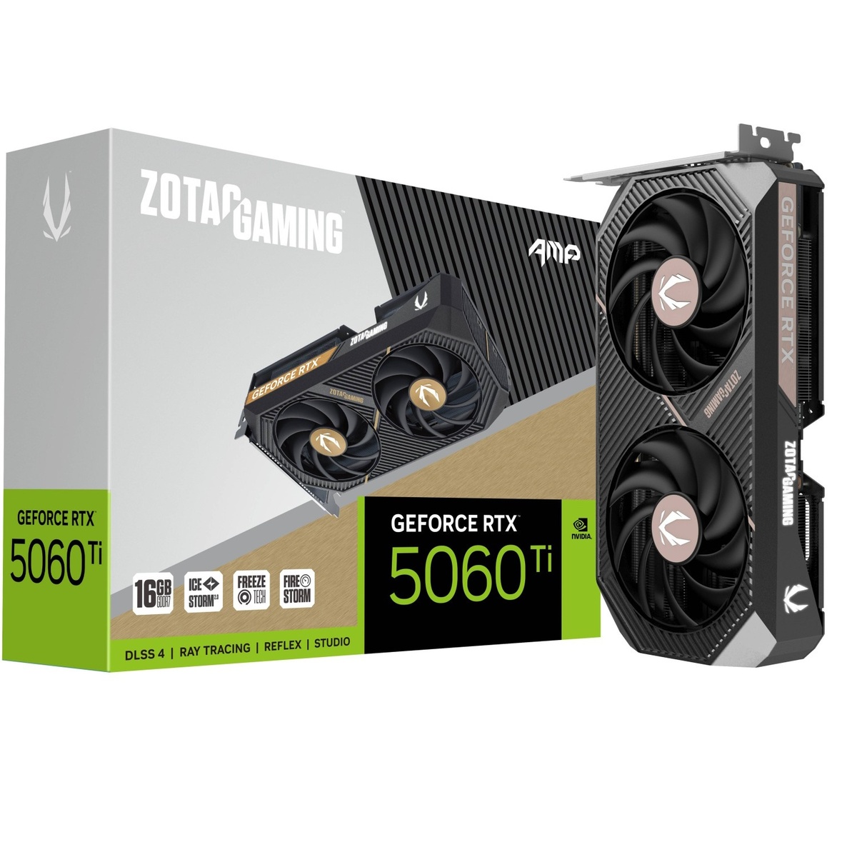 Bild von ZOTAC GeForce RTX 5060 TI 16GB AMP - 16GB GDDR7, HDMI, 3x DP