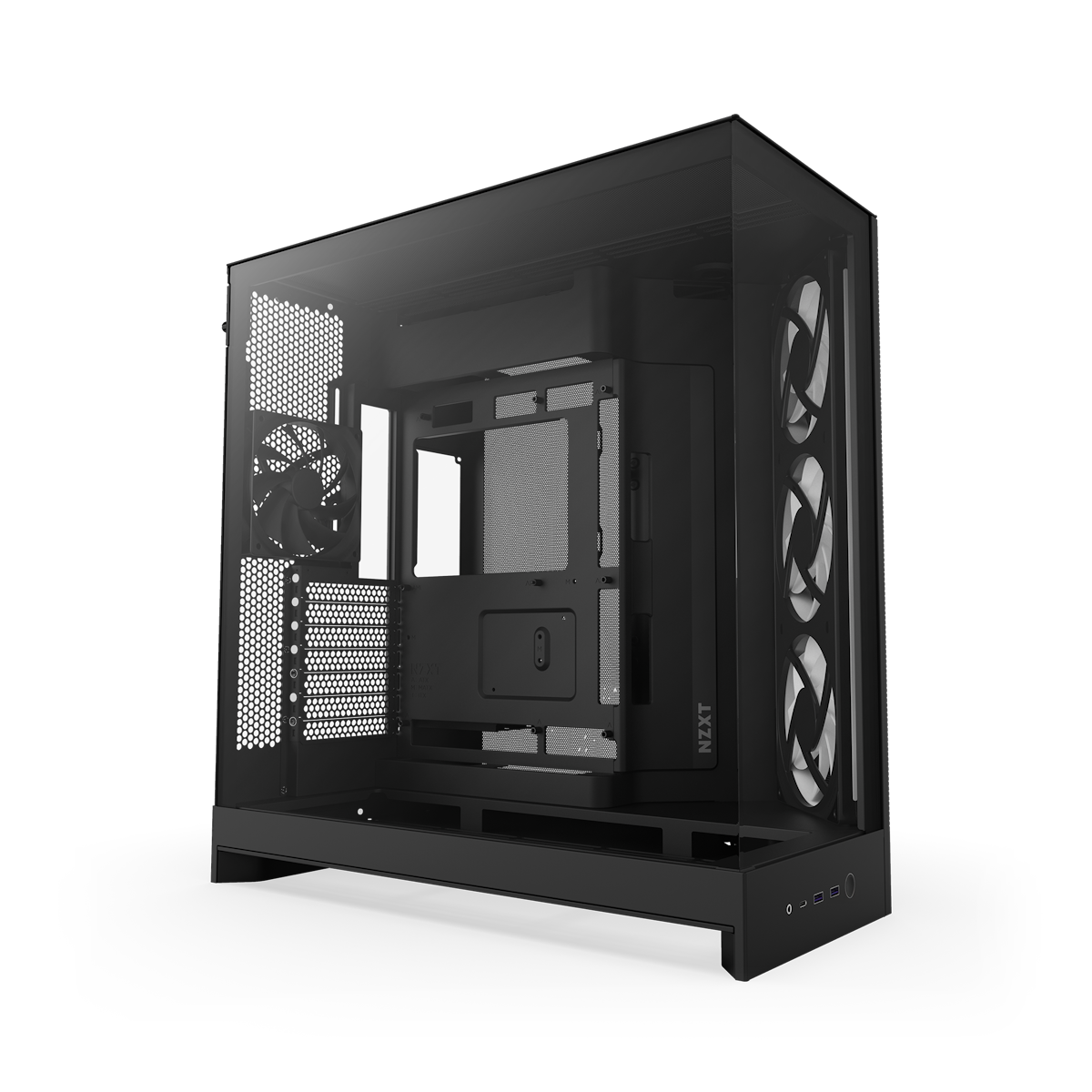 Bild von NZXT H9 FLOW RGB (2025) schwarz | PC-Gehäuse
