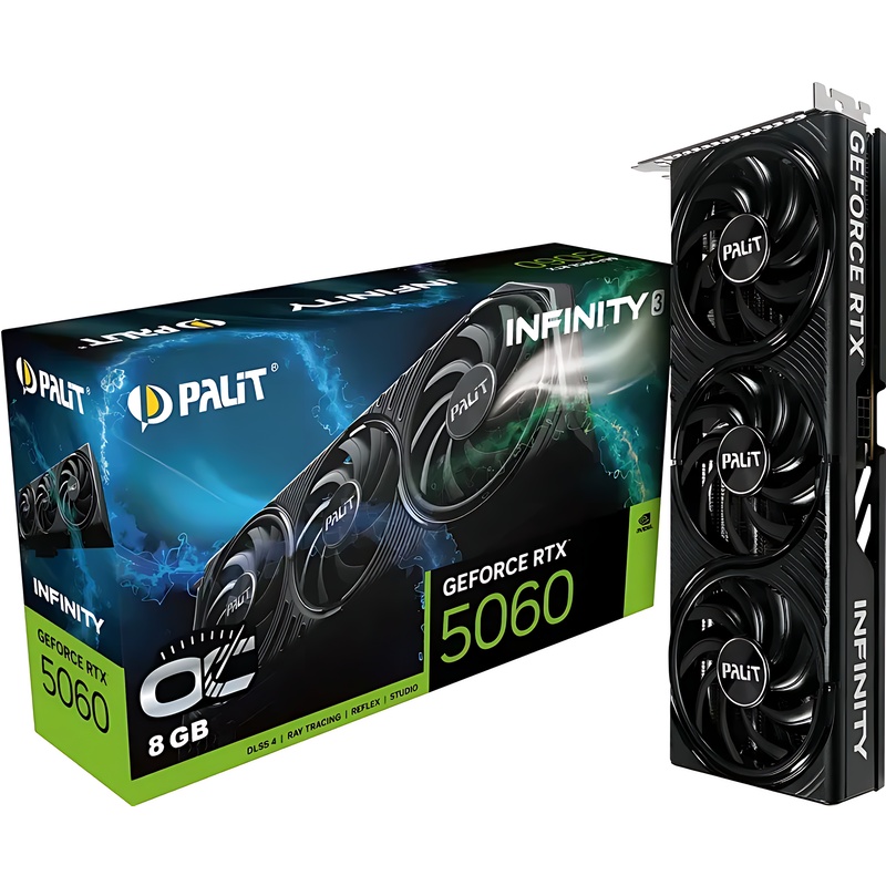 Bild von Palit GeForce RTX 5060 8GB Infinity 3 OC - 8GBGB GDDR7, HDMI, 3x DP