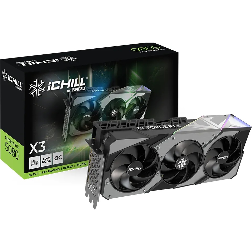 Bild von INNO3D GeForce RTX 5080 ICHILL X3 B-Ware - 16GB GDDR7, HDMI, 3x DP