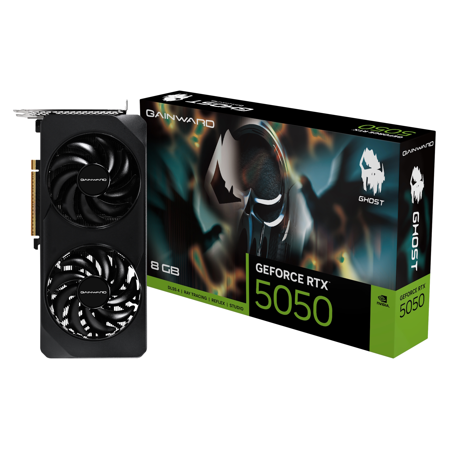 Bild von Gainward GeForce RTX 5050 Ghost - 8GB GDDR6, HDMI, 3x DP