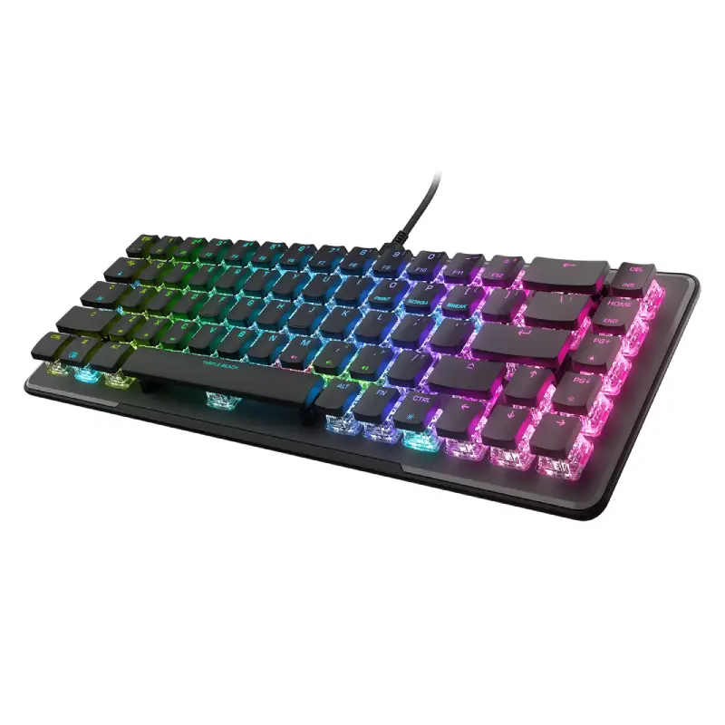 Bild von Turtlebeaach Vulcan II Mini Black Gaming Tastatur Gaming Tastatur mit linearen roten Switches, DE Layout