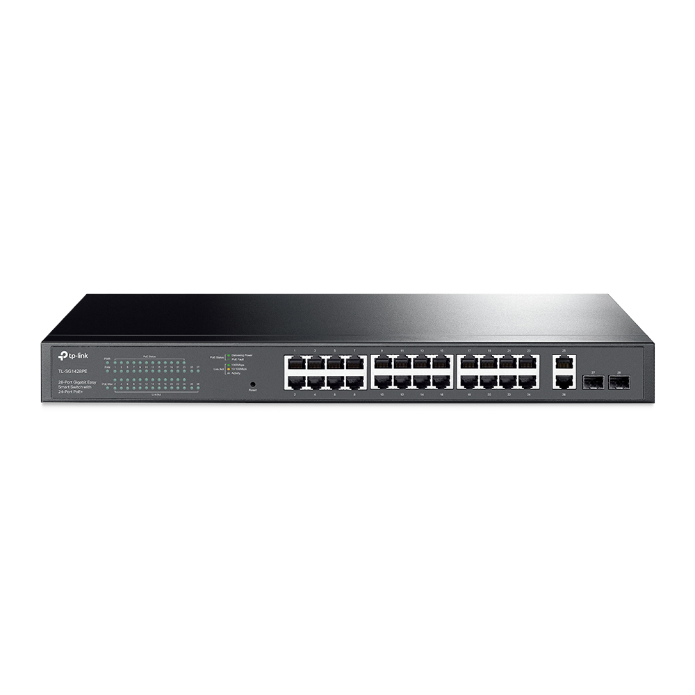 Bild von TP-Link TL-SG1428PE JetStream Smart Switch [24x PoE+, 2x SFP, Rackmount]