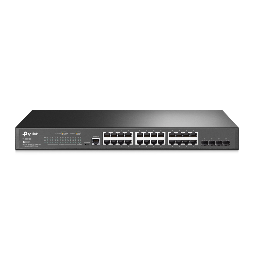Bild von TP-Link SG3428 JetStream Managed Switch 24x Gigabit Ethernet, 4x SFP