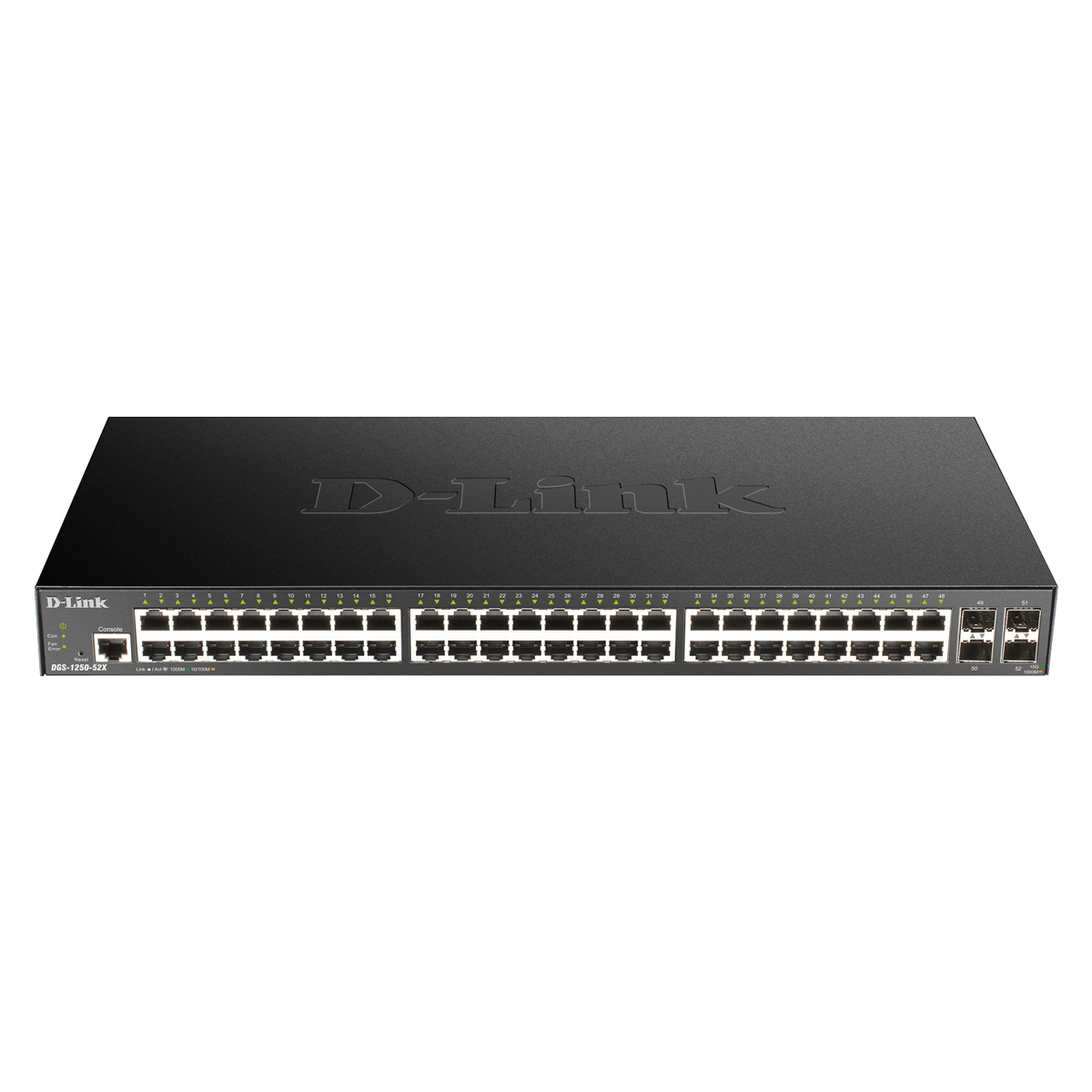 Bild von D-Link DGS-1250-52X Smart Managed Switch [48x Gigabit Ethernet, 4x 10 Gbit/s SFP+]