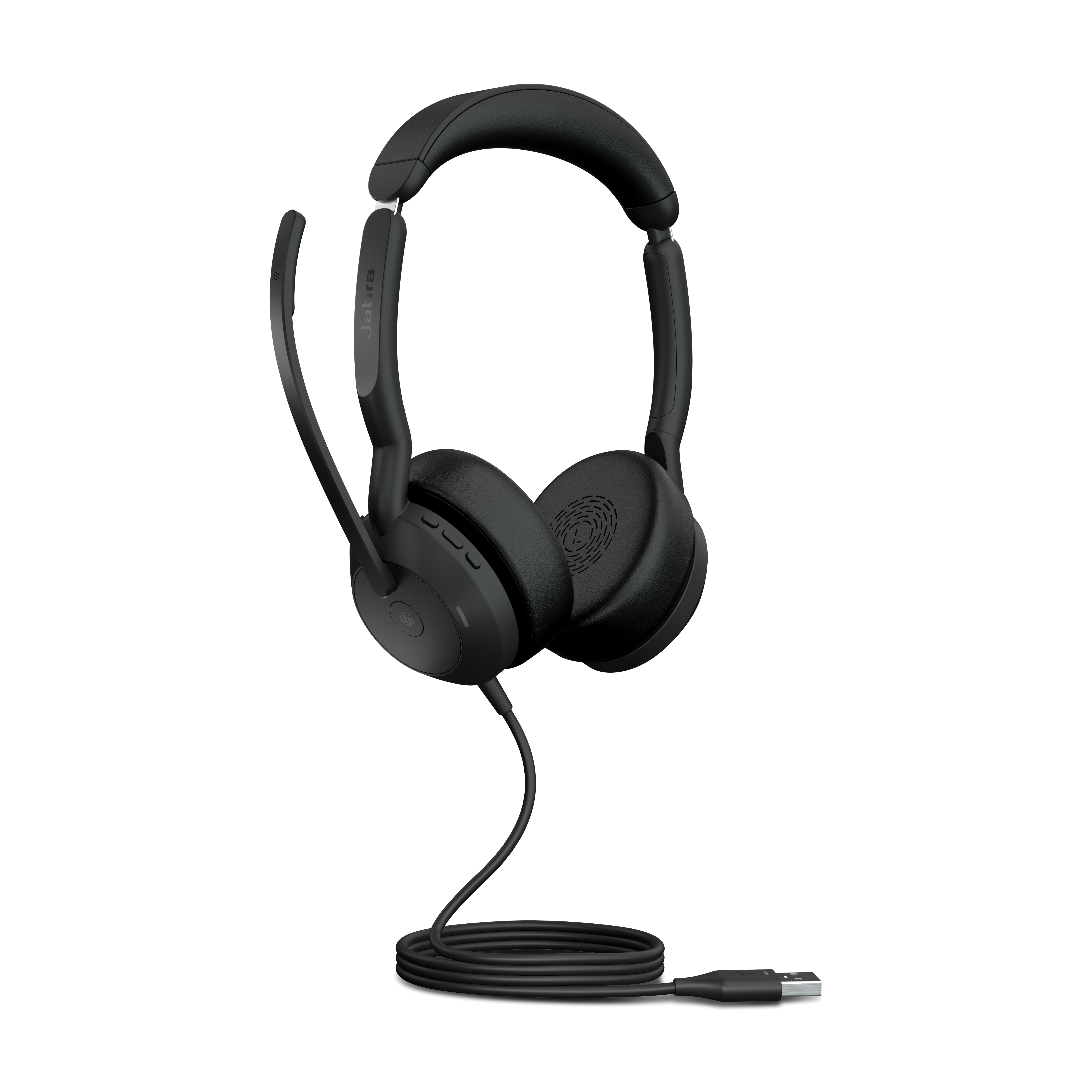 Bild von Jabra Evolve2 50 Stereo-Bluetooth Headset 4 Mikrofone, USB-A-Anschluss, MS Teams zertifiziert, Aktive Geräuschunterdrückung