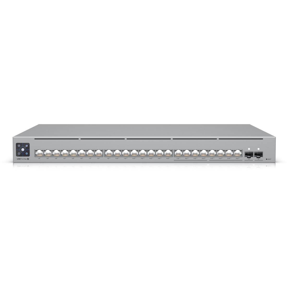Bild von Ubiquiti Pro Max 24 PoE Managed Switch 2x 10G SFP+, 8x 2.5GbE (8x PoE++), 16x 1GbE (8x PoE++, 8x PoE+)