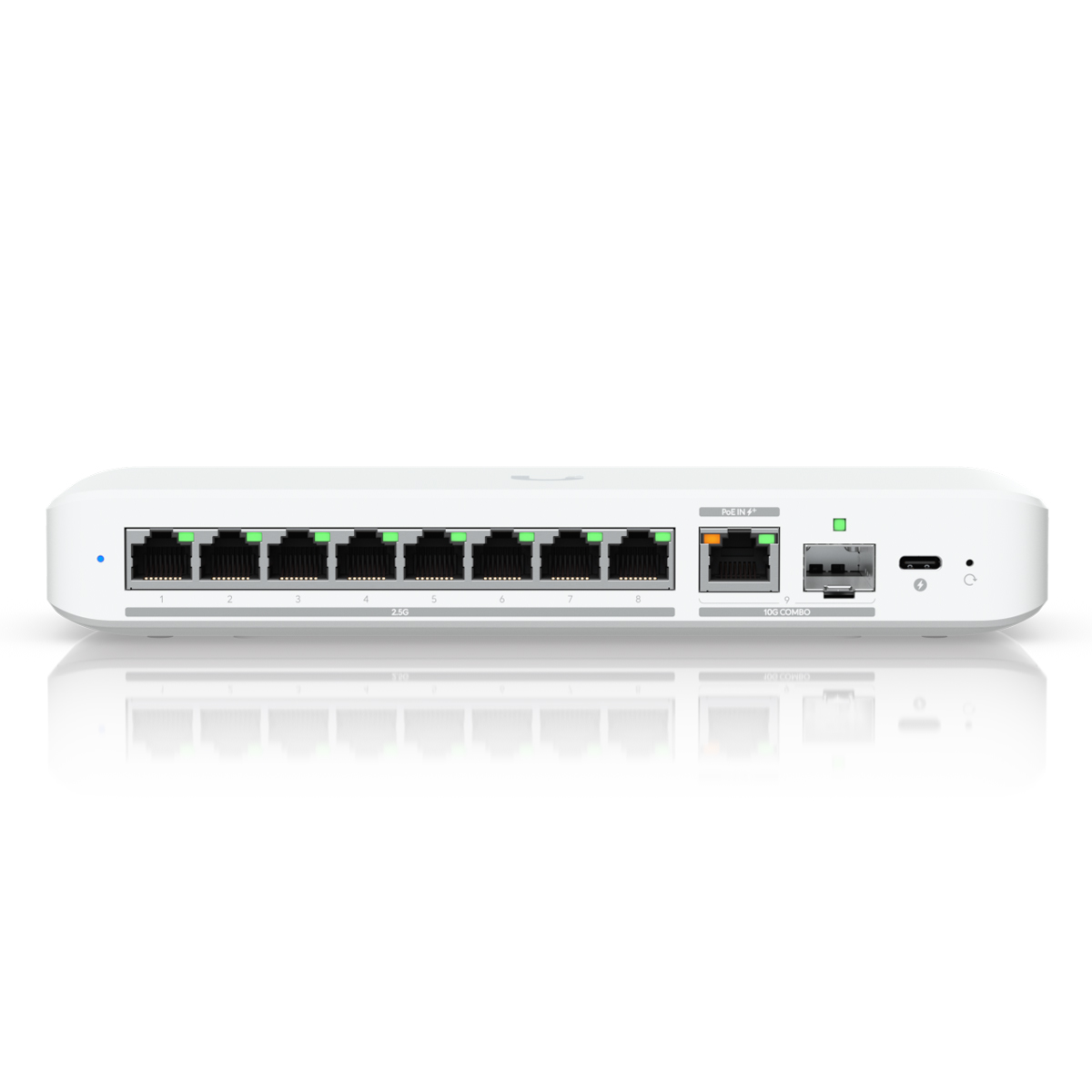 Bild von Ubiquiti Flex 2.5G Managed Switch 8x 2.5 Gigabit Ethernet, 1x 10G SFP+/RJ45 (PoE+) Kombi Port