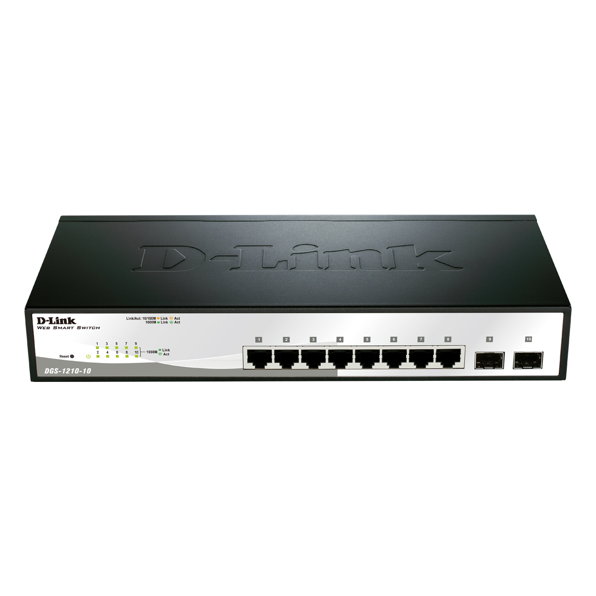 Bild von D-Link DGS-1210-10 Smart+ Managed Switch [8x Gigabit Ethernet, 2x SFP]