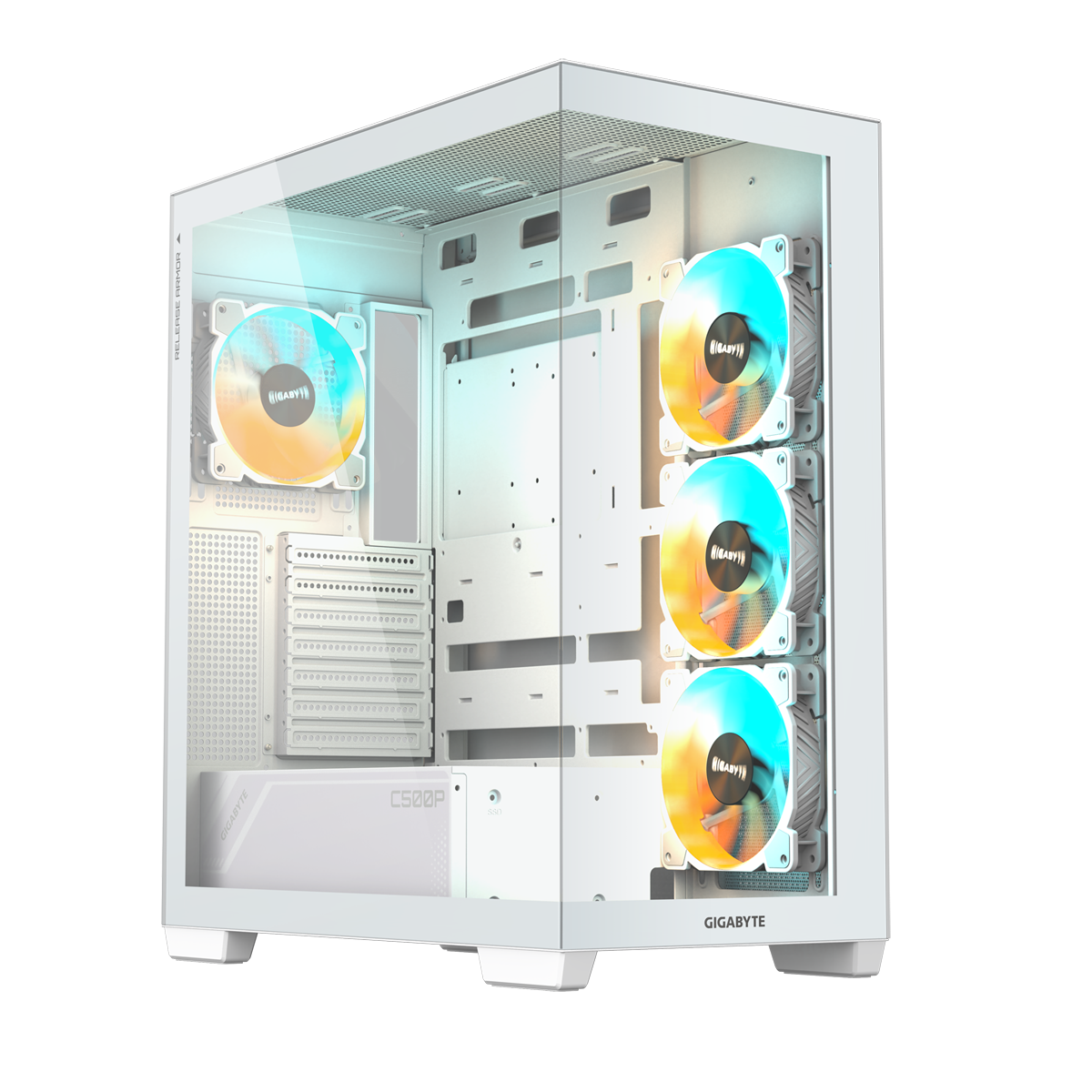 Bild von GigaByte AORUS C500 Panoramic Stealth ICE | PC-Gehäuse