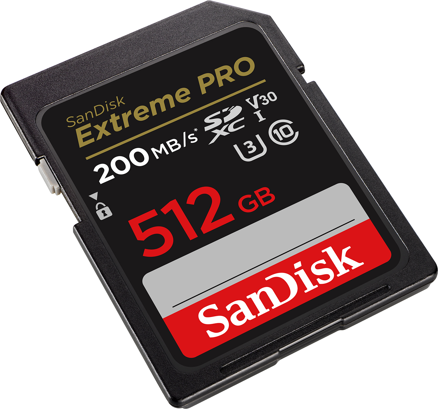 Bild von SanDisk Extreme PRO 512GB SDHC Speicherkarte, 200MB/s & 140MB/s Lese/Schreibgeschwindigkeit, UHS-I, Class 10, U3, V3