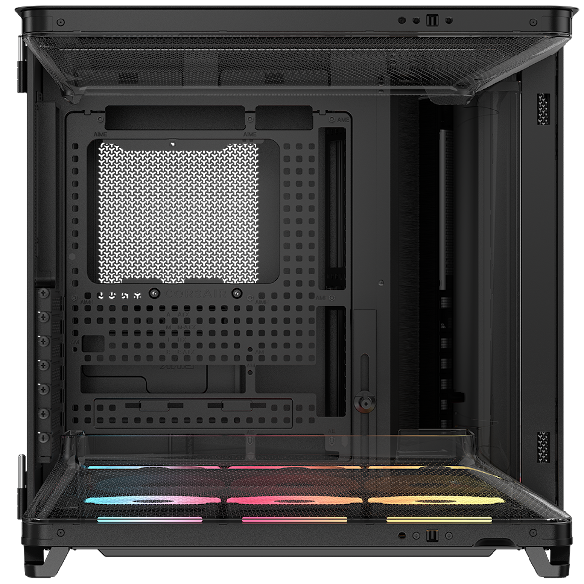 Bild von CORSAIR AIR 5400 LX-R RGB iCUE LINK schwarz | PC-Gehäuse