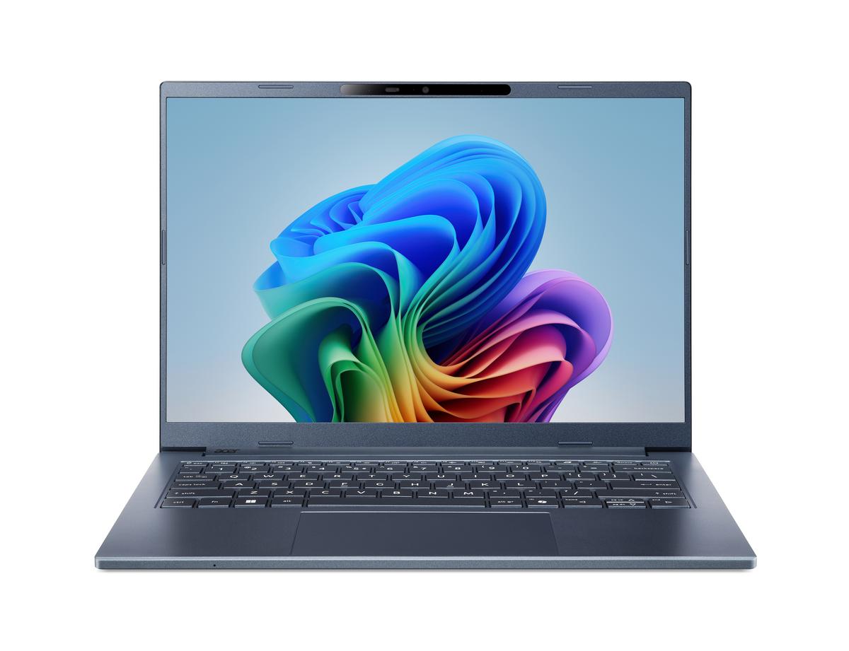 Bild von Acer Aspire 14 AI (A14-11M-X0Q0) Copilot+ PC 14,0" WUXGA, IPS, 120Hz, Snapdragon X1-26-100 (45 TOPS), 32GB RAM, 1TB SSD, Windows 11