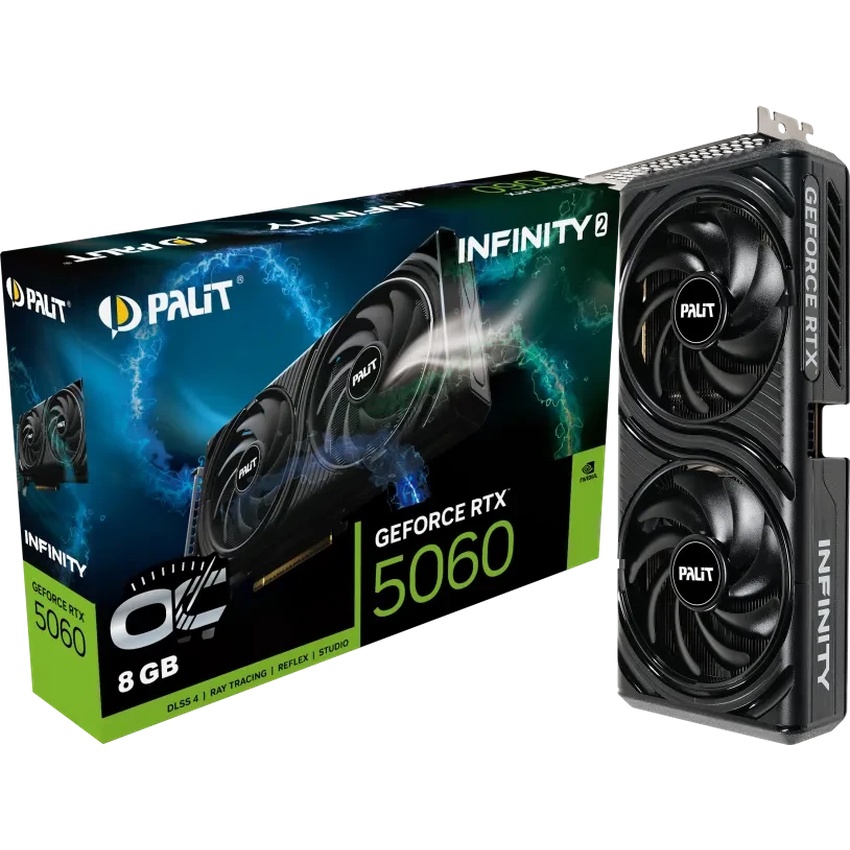 Bild von Palit GeForce RTX 5060 8GB Infinity 2 OC - 8GB GDDR7, HDMI, 3x DP