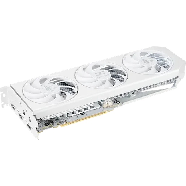 Bild von Powercolor RX 9060XT Hellhound Spectral White OC 16GB - 16GB GDDR6, 1x HDMI, 3x DP