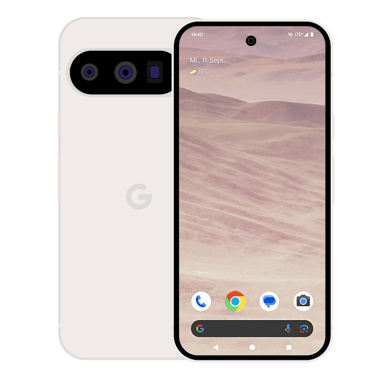Bild von Google Pixel 9 Pro 128GB Porcelain 16,1cm (6,3") LTPO-OLED Display, Android 14 / Pixel UI, 50MP Triple-Kamera