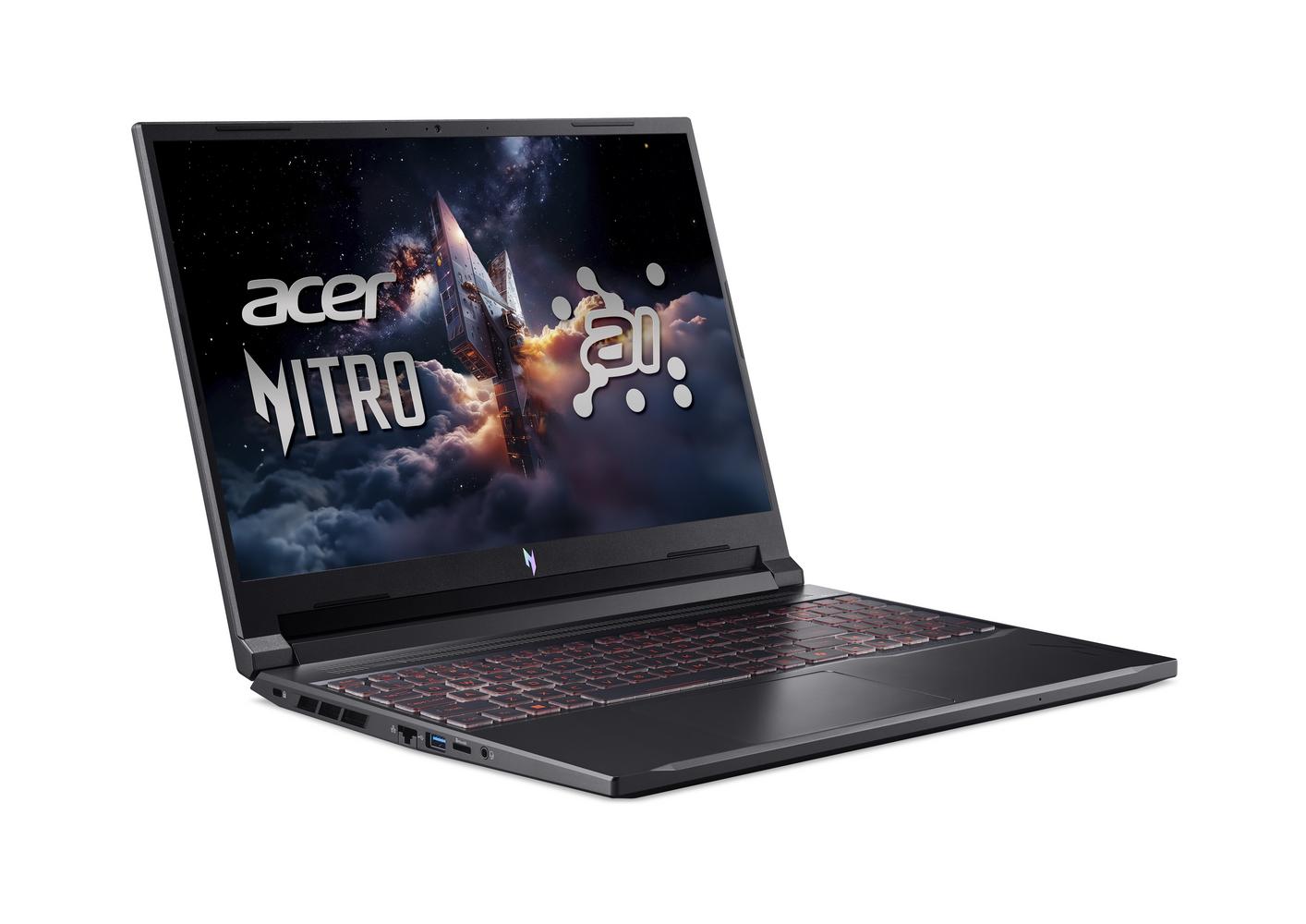 Bild von Acer Nitro V16 (ANV16-42-R20S) Gaming 16,0" WQXGA, 180Hz, Ryzen R7-260 (16 TOPS), 16GB RAM, 1TB SSD, GeForce RTX5070, Windows 11