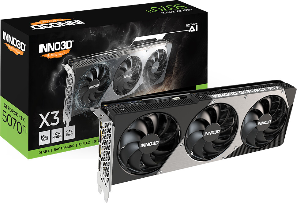 Bild von INNO3D GeForce RTX 5070 Ti X3 - 16GB GDDR7, HDMI, 3x DP
