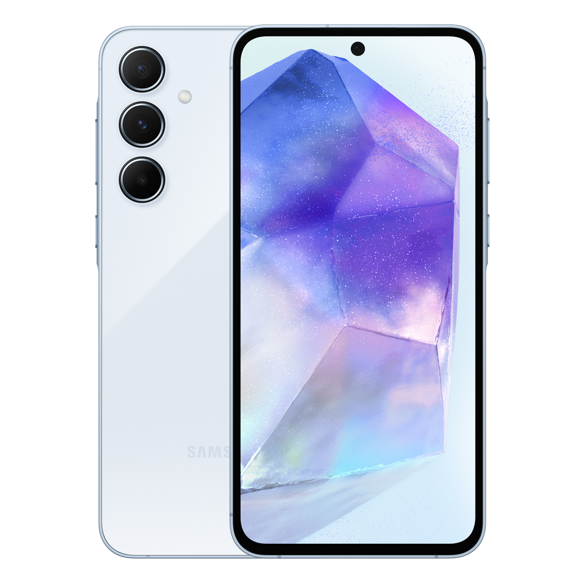 Bild von Samsung Galaxy A55 5G 128GB Awesome Iceblue EU 16,83cm (6,6") Super AMOLED Display, Android 14, 50MP Triple-Kamera