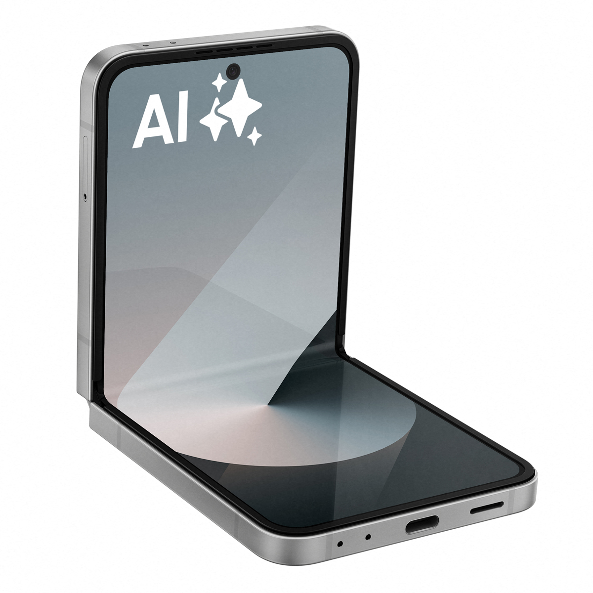 Bild von Samsung Galaxy Z Flip6 512GB Silver Shadow 17cm (6,7") OLED Display, Android 14, Dual-Kamera, Faltbar