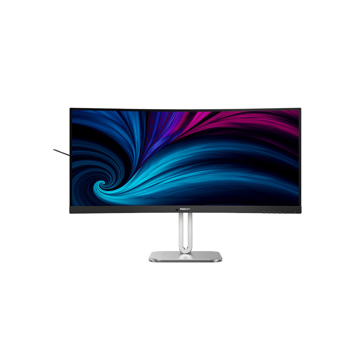 Bild von LCD Philips 34B2U5600C/00 -34 Zoll WQHD Curved Monitor, höhenverstellbar (3440x1440, 120Hz, HDMI, DisplayPort, USB-C (100W PD), RJ45, USB Hub) dunkel