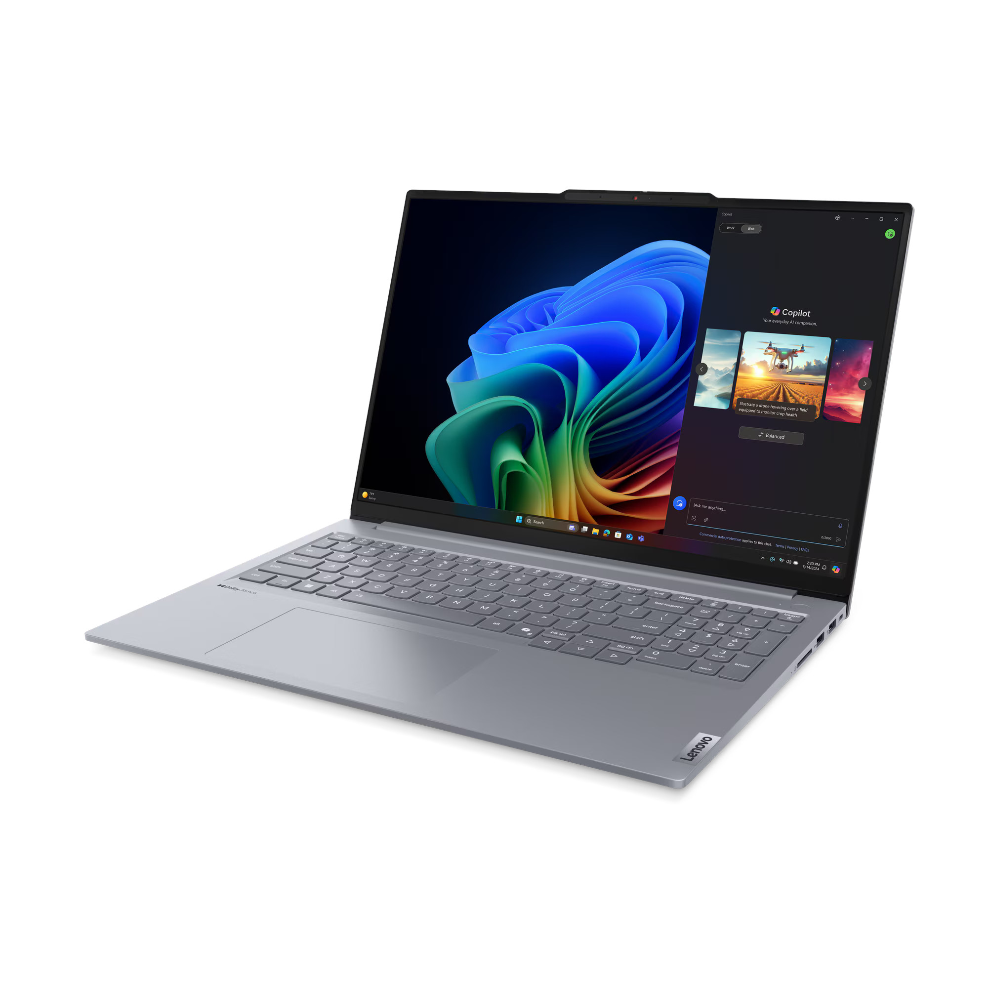 Bild von Lenovo ThinkBook 16 G7 21NH0005GE - 16" WUXGA, Snapdragon® X Plus X1P-42-100, 16GB RAM, 512B SSD, Windows 11 Pro