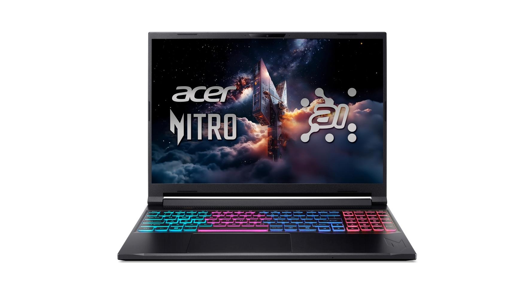 Bild von Acer Nitro V 16S (ANV16S-71-77SA) Gaming 16" WQXGA, IPS, 180Hz, Intel 7-240H, 16GB RAM, 1TB SSD, GeForce RTX5070, Windows 11
