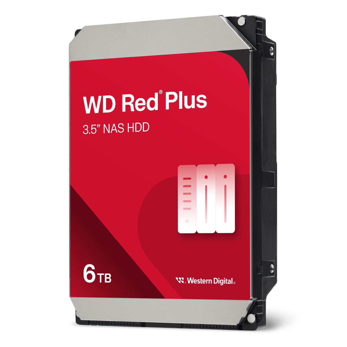 Bild von Western Digital WD Red Plus 6TB 3.5 Zoll SATA Interne NAS Festplatte (CMR)