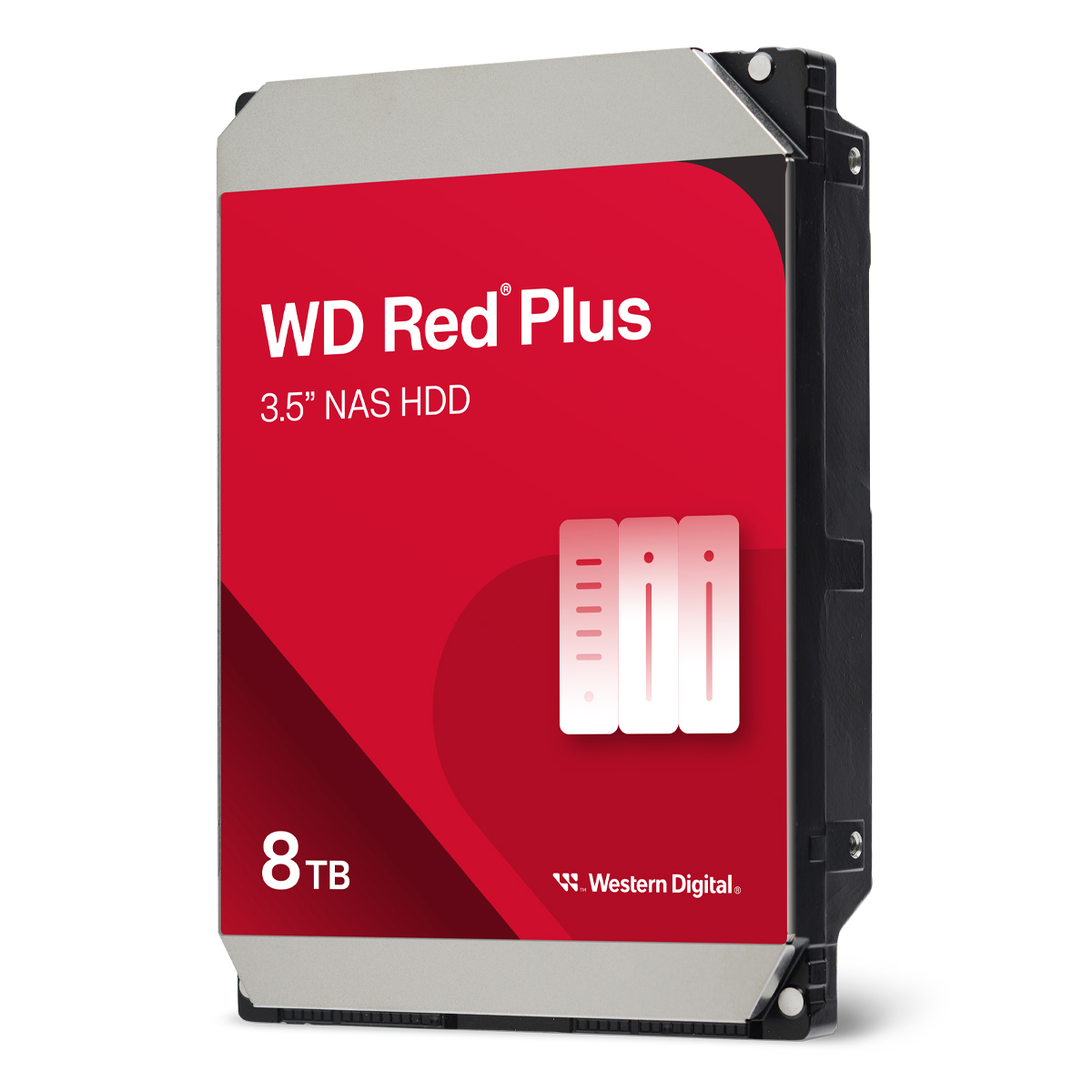 Bild von Western Digital WD Red Plus 8TB 3.5 Zoll SATA Interne NAS Festplatte (CMR)