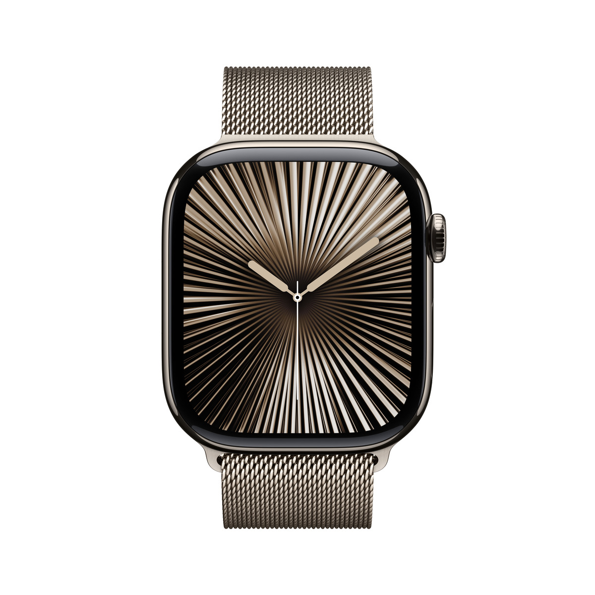 Bild von Apple Watch S10 Natur Titanium Milanese Loop Natur - S/M GPS + Cellular 46mm MC7Q4QF/A 2024
