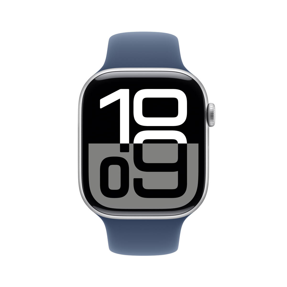 Bild von Apple Watch S10 Silber Aluminium Sport Band Denim - S/M GPS 46mm MWWL3QF/A 2024
