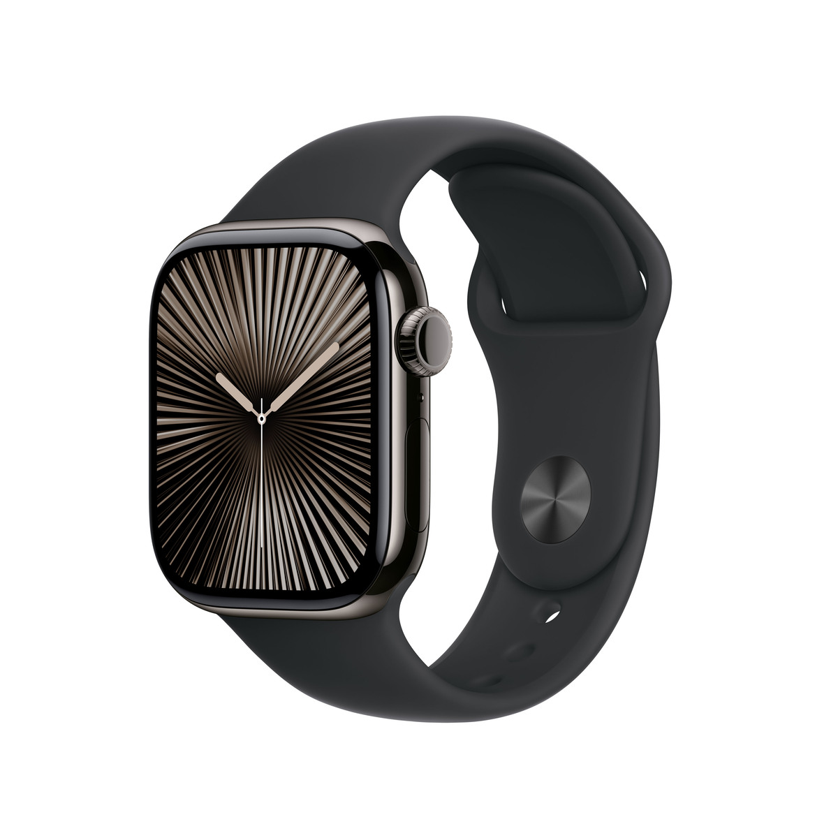 Bild von Apple Watch S10 Schiefer Titanium Sport Band Schwarz- S/M GPS + Cellular 42mm MWXG3QF/A 2024