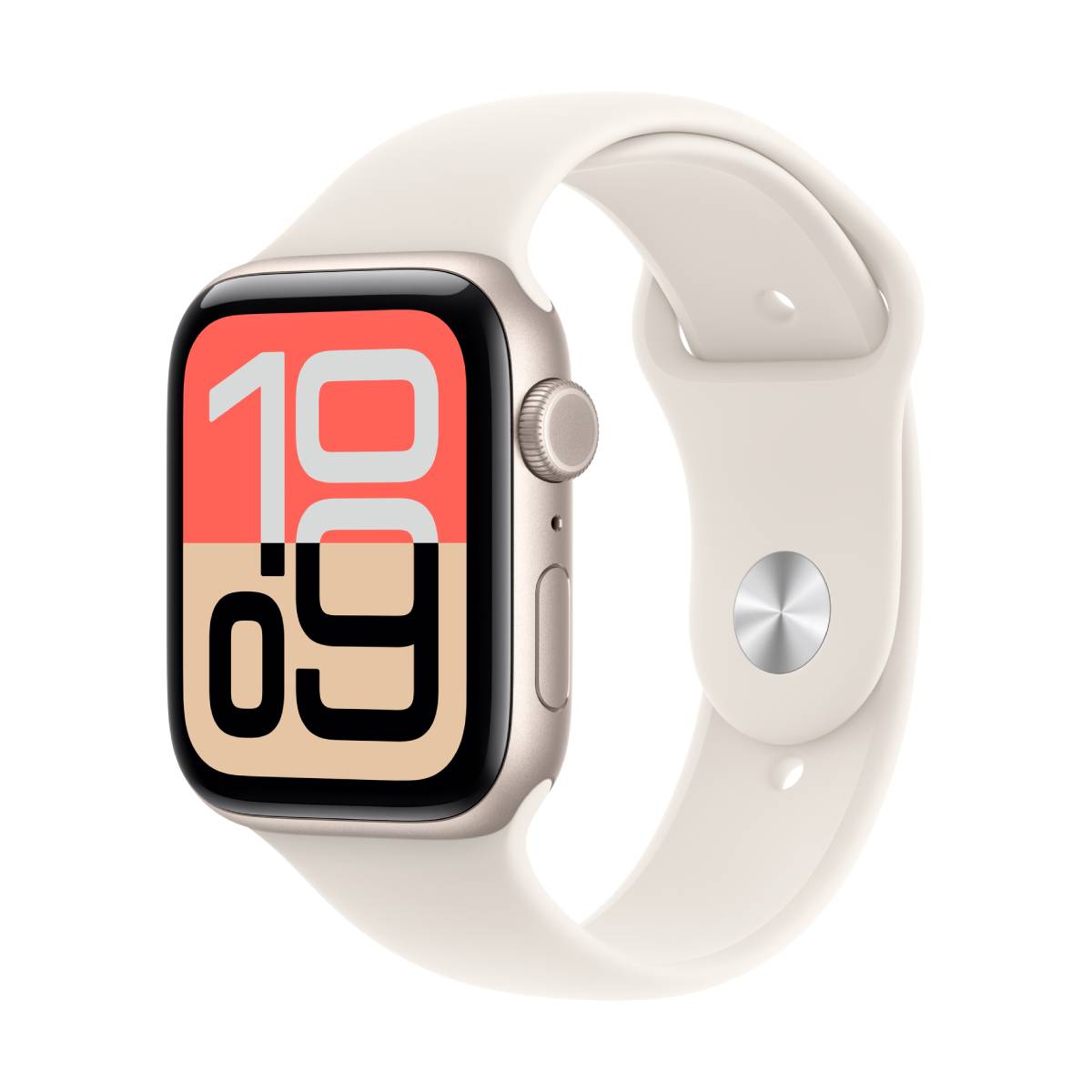 Bild von Apple Watch SE 3 Cellular 44mm Polarstern Aluminium Gehäuse mit Polarstern Sport Band - S/M