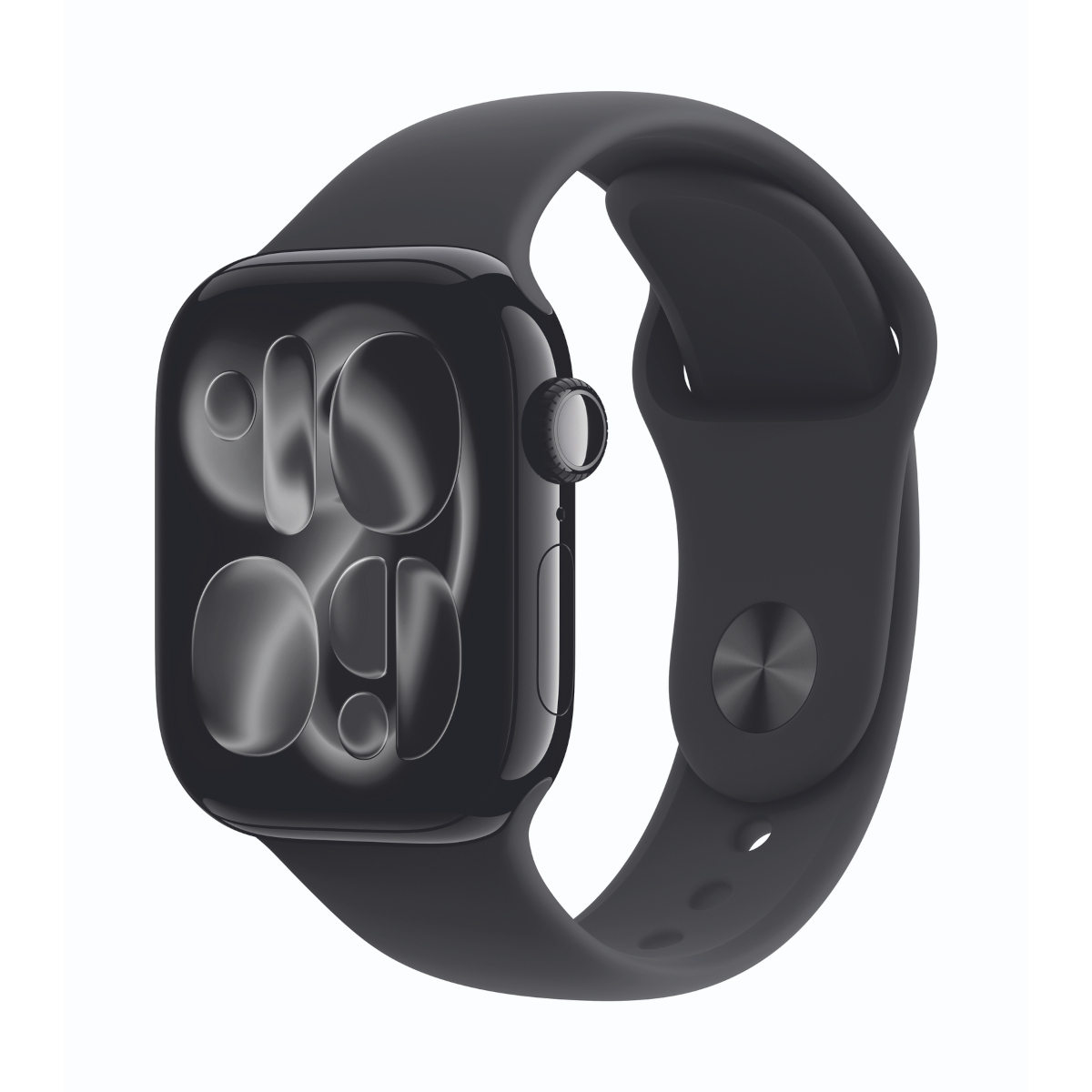 Bild von Apple Watch Series 11 Cellular 42mm Diamantschwarz Aluminium Geh mit Schwarz Sport Band - M/L