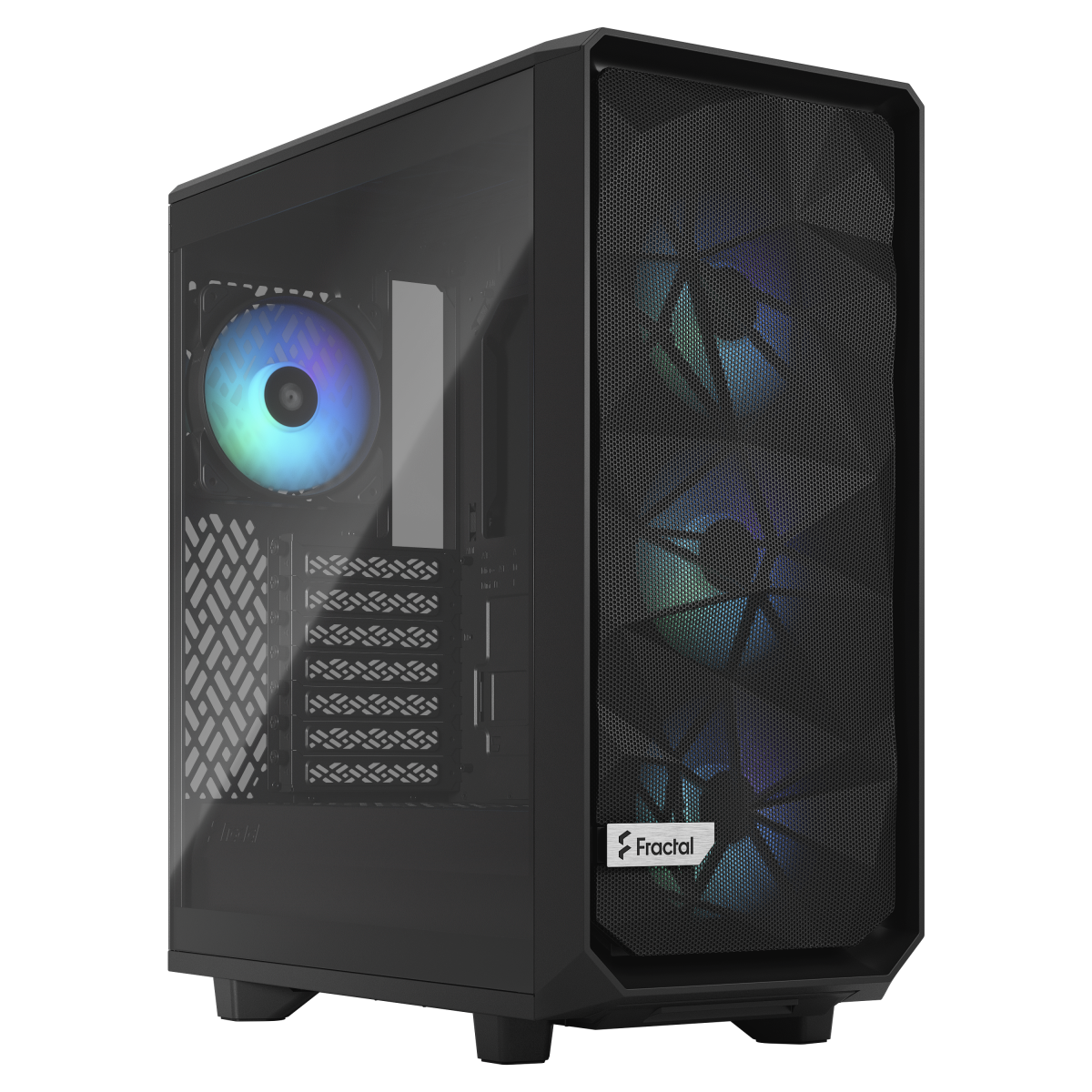 Bild von Fractal Design Meshify 2 Compact RGB Black TG | PC-Gehäuse