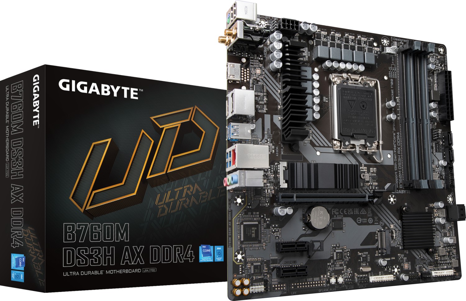 Bild von GIGABYTE B760M DS3H AX DDR4 Mainboard